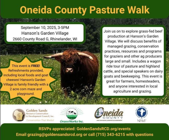 Oneida County Pasture Walk – September 10