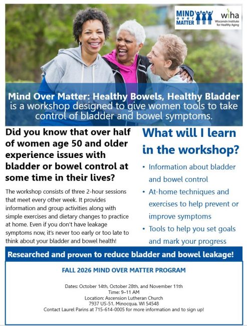 Flyer - all information posted on this page.
