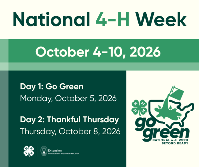 National 4-H Week: October 4-10, 2026
